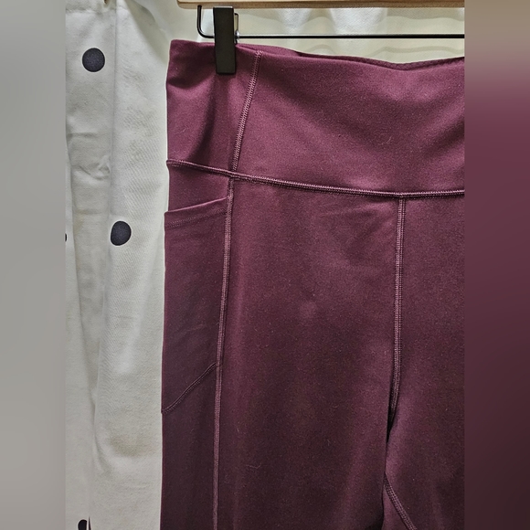 Victoria's Secret maroon high waist pocket leggings size 16 - Picture 6 of 6